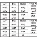 यात्रियों की सुविधा के मद्देनजर गाड़ी संख्या 07051/07052 चर्लपल्ली – रक्सौल – चर्लपल्ली स्पेशल एवं 07005/07006 चर्लपल्ली – रक्सौल – चर्लपल्ली स्पेशल का चांदाफोर्ट एवं वडसा स्टेशन पर दिया गया ठहराव…