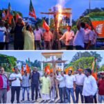 सिंदरी के वीर कुंवर सिंह चौक पर झारखंड सरकार के विरोध में भाजपा ने हेमंत सोरेन का पुतला दहन किया…