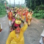 पांडरपाला में चार दिवसीय यज्ञ रुद्राभिषेक कार्यक्रम के पहले दिन निकली भव्य कलश यात्रा…