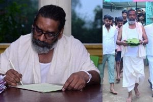 दिशोम गुरु के निधन का पांचवां दिन, रामगढ़ के नेमरा में पुत्रधर्म के साथ राजधर्म निभा रहे सीएम हेमंत सोरेन…