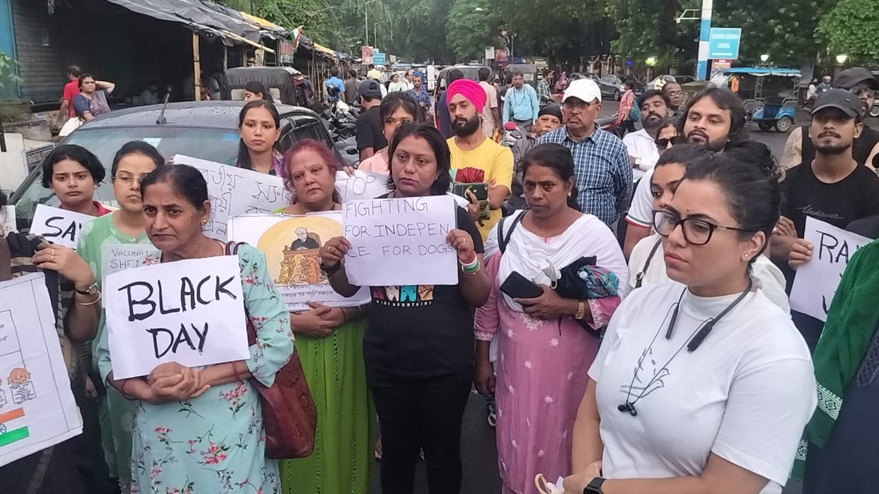 आवारा कुत्तों को लेकर SC के फैसले के खिलाफ आसनसोल मे पशु प्रेमियों का प्रदर्शन… जताया विरोध…