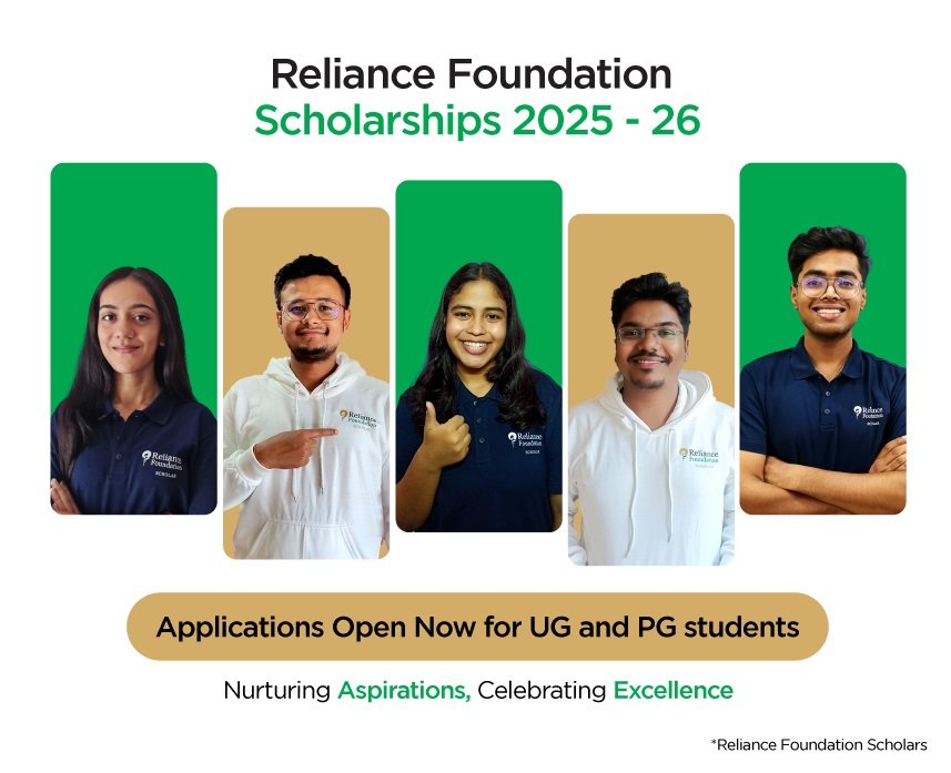 5100 छात्रों को रिलायंस फाउंडेशन देगा स्कॉलरशिप,स्नातक को 02 लाख और स्नातकोत्तर को 06 लाख तक मिलेगा अनुदान..