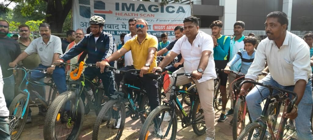 राष्ट्रीय खेल दिवस पर कोयला नगर में साइकिल रैली का आयोजन…