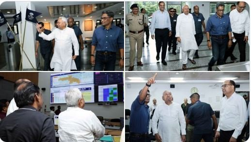 पटेल भवन पहुंचकर मुख्यमंत्री ने आपदा प्रबंधन विभाग का किया निरीक्षण, अधिकारियों को दिये आवश्यक निर्देश…