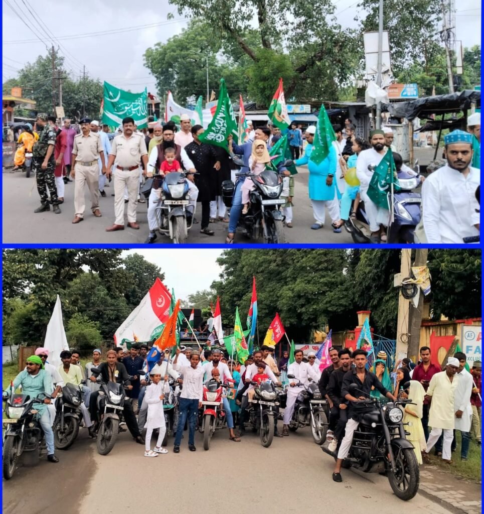 ईद मिलादुन्नबी पर सिंदरी में भी जुलूस निकाल कर जश्न मनाया गया.. पुलिस प्रशासन दल बल के साथ विधि व्यवस्था को बनाए रखने में काफी सक्रिय रहे…