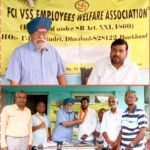 FCI VSS इंपलाइज वेलफेयर एसोसिएशन के लोगों ने धनबाद सांसद द्वारा शंकर कुमार महतो को स्वागत एवं अभिनन्दन किया।