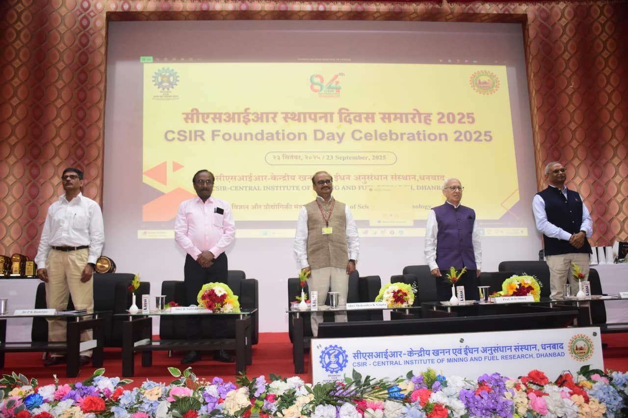 सीएसआईआर-सीआईएमएफआर, धनबाद में मनाया गया 84वां सीएसआईआर स्थापना दिवस…