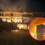 बाइक से टक्कर के बाद बस में लगी आग, कई लोग पूरी तरह से जले, 10 से अधिक लोगों की मौत…