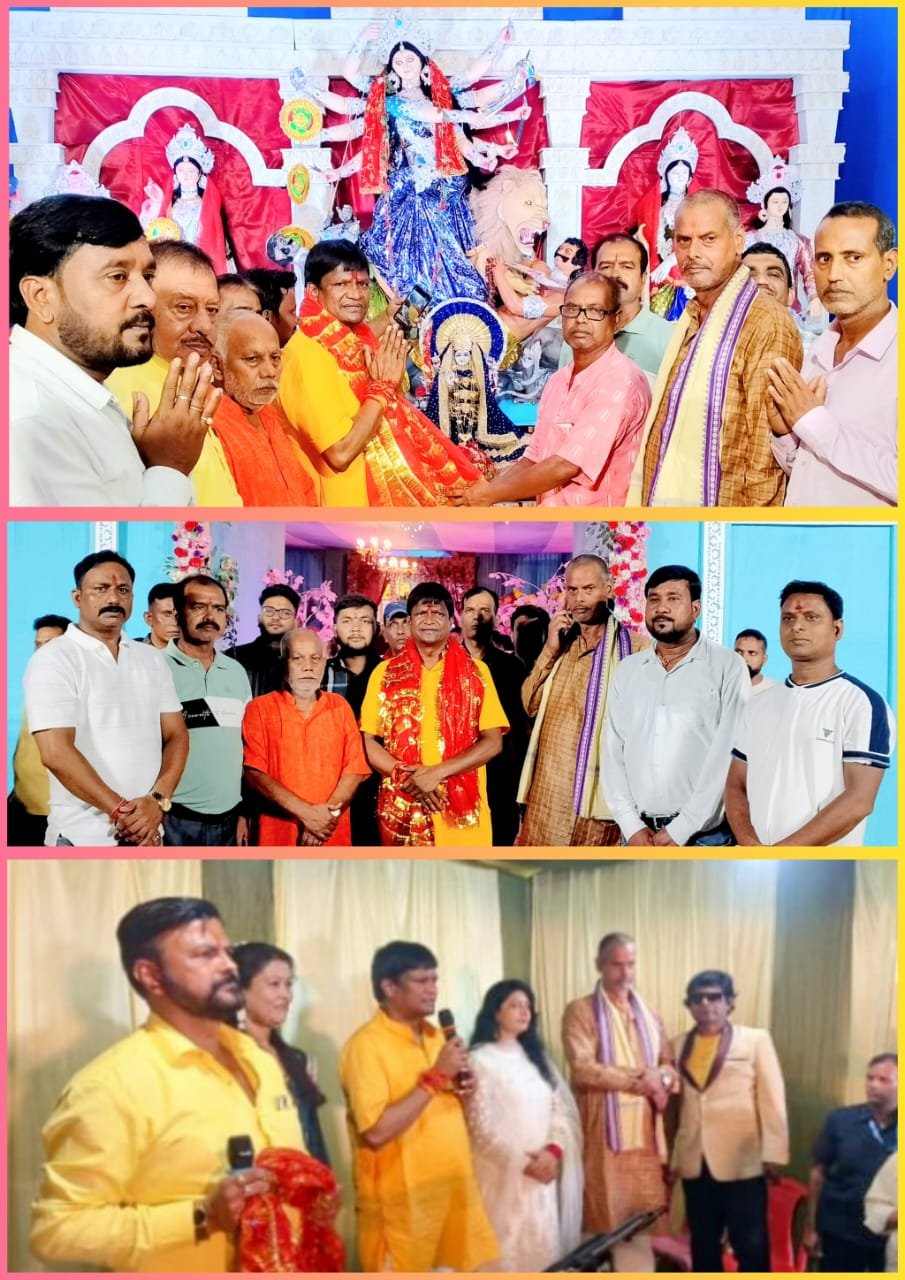 सिंदरी दुर्गा पूजा पंडाल एवं रांगा माटी में सांसद ने की पूजा