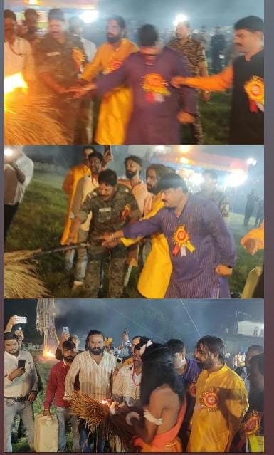 नामकुम में रावण का हुआ दहन, भाई कुंभकरण-मेघनाथ भी जले…