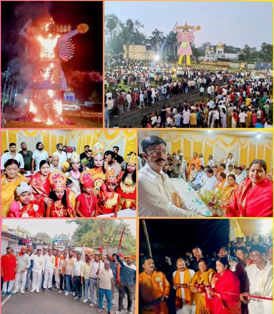 सिंदरी शहरपुरा शिव मंदिर के प्रांगण में शनिवार 4 अक्टूबर को भव्य रूप से किया गया रावण दहन अपार संख्या में लोगों की जुटी भीड़…