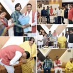 केंद्रीय रक्षा राज्य मंत्री संजय सेठ पूर्व MLA संजीव सिंह से मिले.सिंह मेंशन पहुंच कर संजीव का कुशलक्षेम जाना..झरिया विधायक रागिनी और माता कुंती ने किया स्वागत…