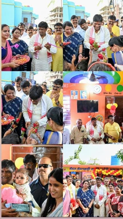 सांसद ने किया मॉडल आंगनबाड़ी केंद्र का उद्घाटन…