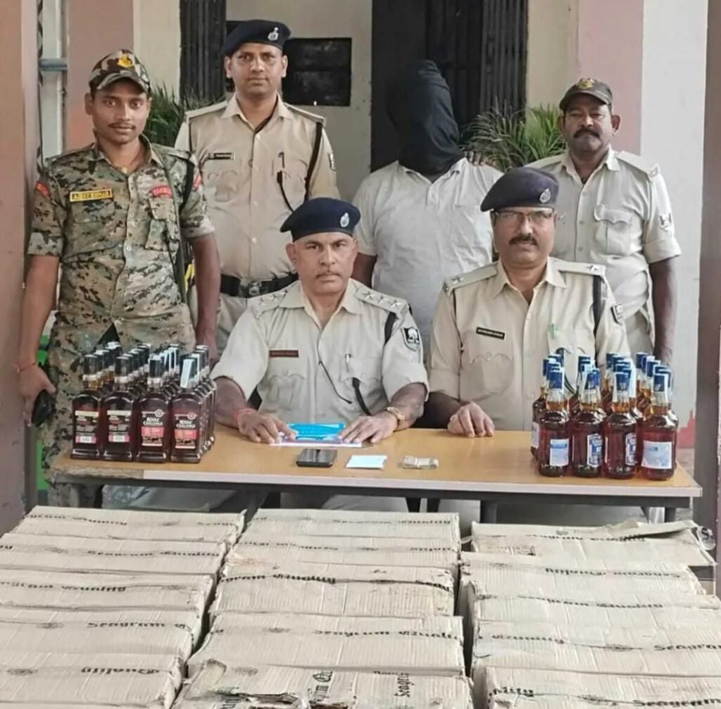 639 लीटर विदेशी शराब बरामद, धनबाद का तस्कर गिरफ्तार…