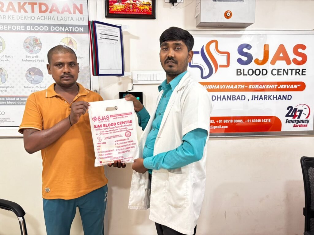 धनबाद: “समर्पण एक नेक पहल” ने समय पर रक्त उपलब्ध कराकर पेश की मानवता की मिसाल…