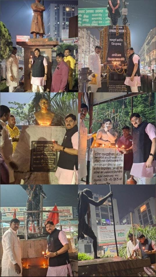 दीपावली प विधायक राज ने धनबाद शहर मे स्थित सभी महापुरुषों की प्रतिमाओं पर दीप प्रज्वलित कर किया उन्हें नमन किया….