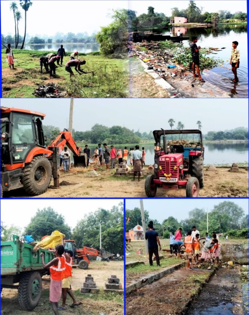युद्ध स्तर पर किया जा रहा है छठ घाटों और तालाबों की साफ-सफाई…