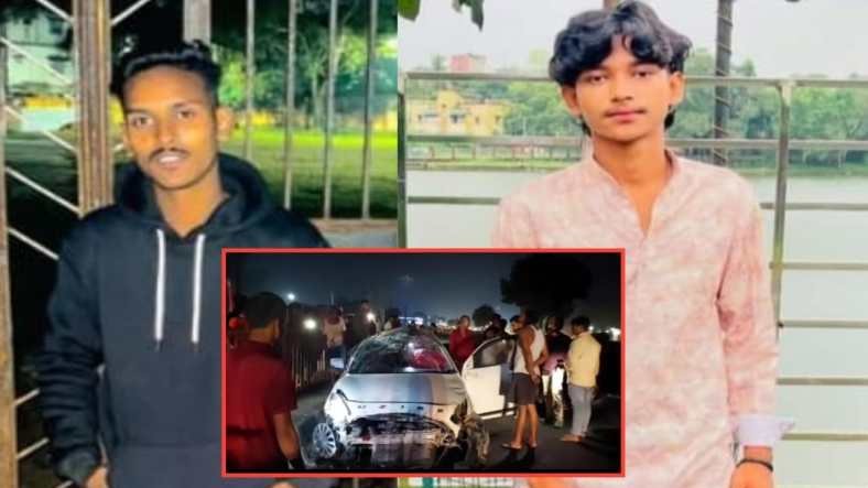 बरवाअड्डा में डिवाइडर से टकरायी कार..दो दोस्तों की मौत, दो घायल…