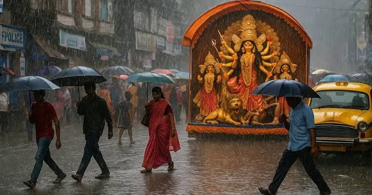 बारिश ने दुर्गा पूजा मेले को धोया, अभी अगले 5 दिनों और होगी भारी बारिश, IMD ने कई राज्यों में जारी किया हाई अलर्ट….