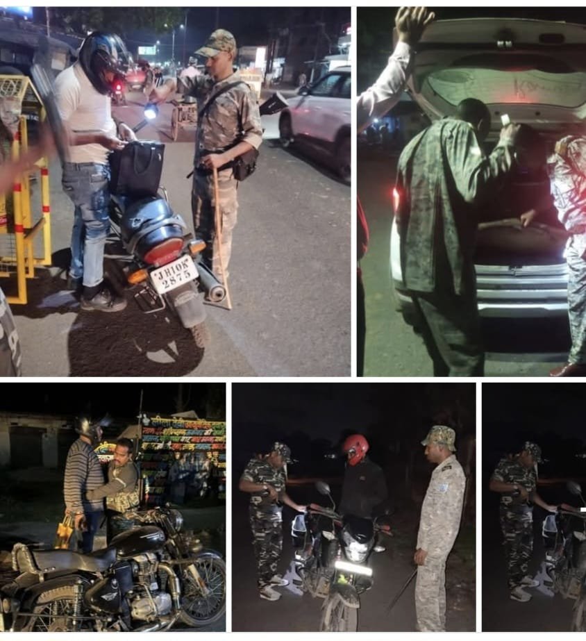 ANTI CRIME CHEAKING : SSP के निर्देश पर पुलिस ने चलाया सघन जांच अभियान..