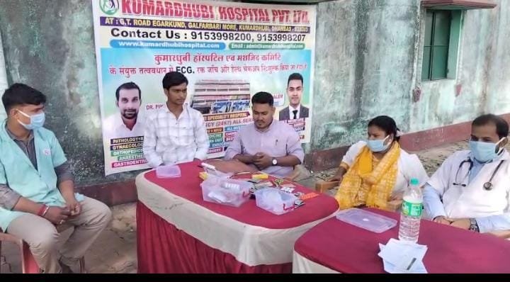 मुफ्त स्वास्थ्य जांच शिविर सह मुफ्त रक्त जांच एवं दवा वितरण शिविर का आयोजन…