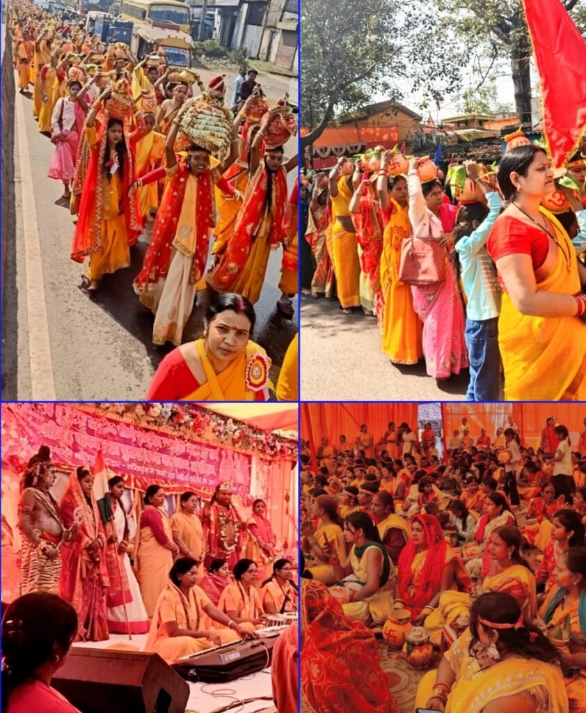 धनबाद-बस्ता कोला, धनसार में 24 कुण्डीय राष्ट्रीय शौर्य समृद्धि गायत्री महायज्ञ एवं, श्रीमद् पावन प्रज्ञा पुराण कथा का भव्य आयोजन…