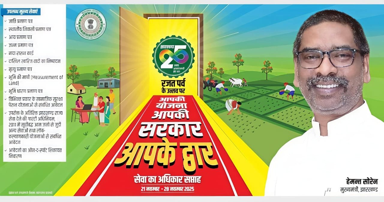 रजत जयंती वर्ष एवं सेवा का अधिकार सप्ताह के अंतर्गत 22 नवंबर 2025 को लगने वाले शिविरों की विवरणी…