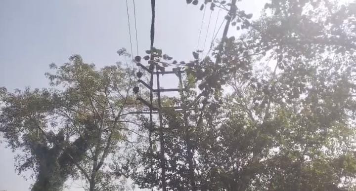 बड़े हादसे को दावत दे रही गिरजामोड़ स्थित 11 हजार वोल्ट की यह विधुत पोल…