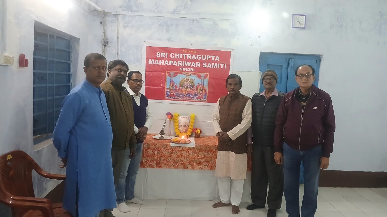 देश रत्न डॉ. राजेन्द्र प्रसाद की जयंती सिंदरी के चित्रगुप्त मंदिर में मनाया गया….