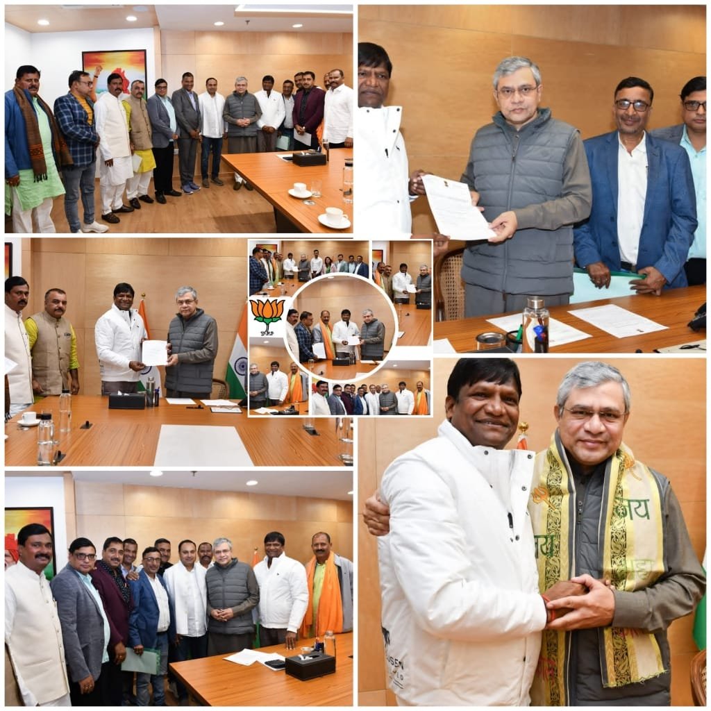 सांसद ढुल्लू महतो के नेतृत्व में चैंबर व्यापारियों का प्रतिनिधिमंडल रेल मंत्री से मिला… नई ट्रेन समेत भूली अंडरपास को लेकर ज्ञापन सौंपा…