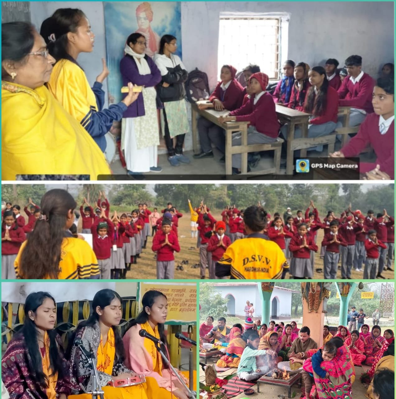 अखिल विश्व गायत्री परिवार देव संस्कृति विश्वविद्यालय शांतिकुंज हरिद्वार से सिंदरी पद्धारी तीन छात्राओं ने सिंदरी के विभिन्न स्थानों में पहुंच कर दे रही है ज्ञान वर्धक उपदेश लोगों को मिल रहा है अच्छा ज्ञान…