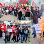 मनरेगा रोजगार गारंटी कानून की मूल भावना की हत्या, एवं राष्ट्रपिता महात्मा गांधी के नाम को मिटाने की कुंठीत प्रयास के खिलाफ में सिंदरी में जुलूस प्रदर्शन के साथ साथ केन्द्र सरकार का पुतला दहन किया गया…