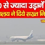 100 से ज्यादा उड़ानें रद्द, मंत्रालय ने दिये सख्त निर्देश…