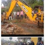 अंचल अधिकारी सुरेश प्रसाद वर्णवाल ने निरीक्षण कर बजरंगबली मंदिर रोड से हटवाया अतिक्रमण..