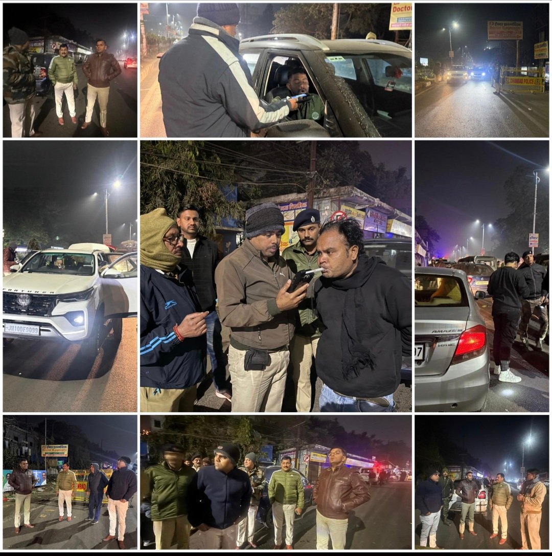नव वर्ष के जश्न से पहले सुरक्षा चाक-चौबंद,SSP के नेतृत्व में देर रात चला विशेष अभियान..