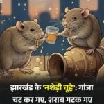 अजब है पर सच है!झारखंड में शराबी “चूहे” पर अब 01करोड़ का गांजा उड़ाने का आरोप…