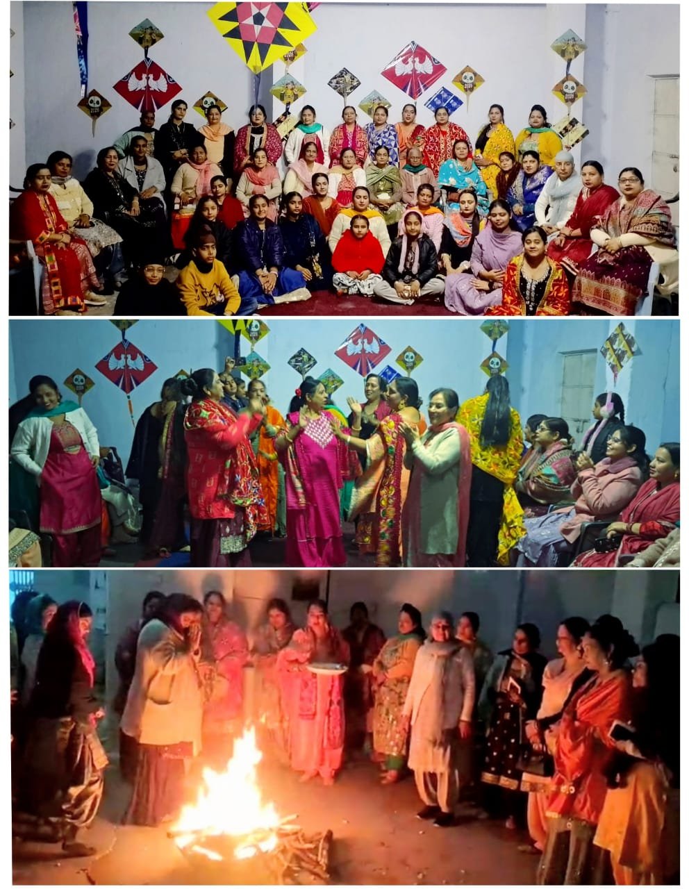 सिंदरी गुरुद्वारा में महिलाओ नें भजन कीर्तन नृत्य संगीत के साथ काफी हर्षोल्लास के साथ लोहड़ी पर्व मनाई…