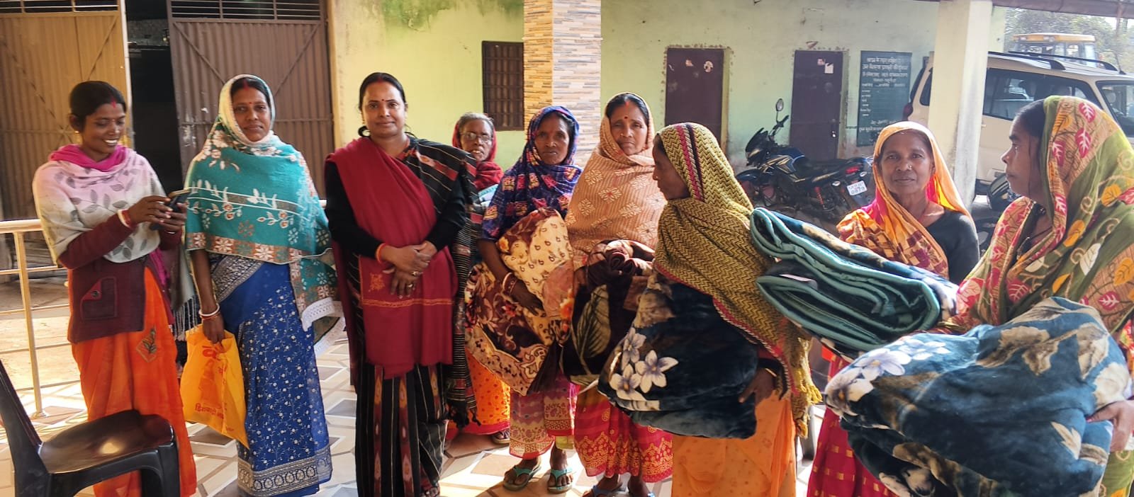 कड़ाके की ठंड में सेवा का संकल्प : शारदा सिंह…