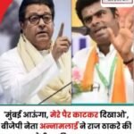 साऊथ के बीजेपी नेता अन्नामलाई ने राज ठाकरे को दी खुली चुनौती…