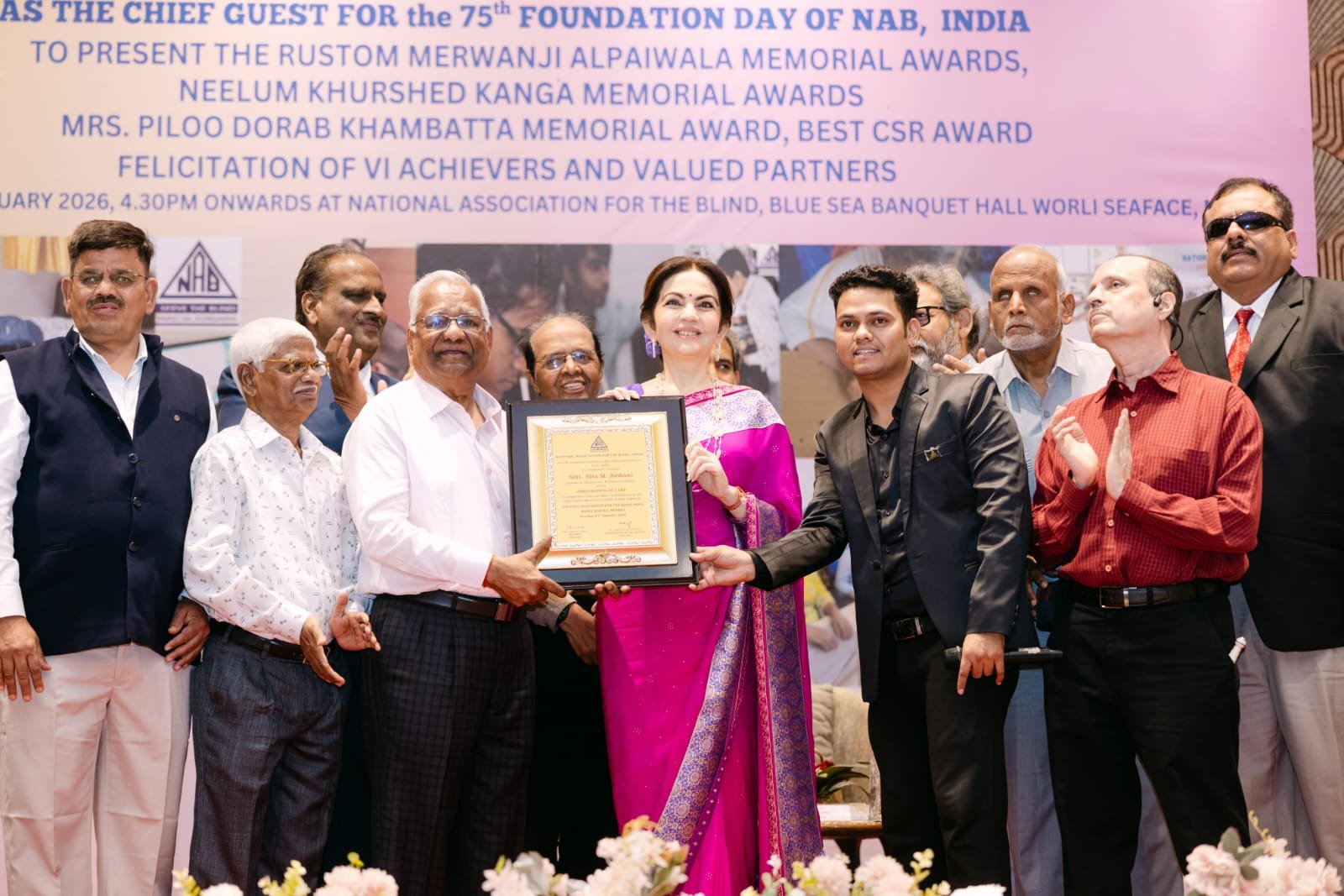 नीता अंबानी का दृष्टि बाधित समुदाय के लिए बड़ा ऐलान, रिलायंस फाउंडेशन देगा ₹5 करोड़ का सहयोग…