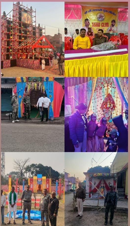 सरस्वती पूजा को लेकर जिला पुलिस पूरी तरह मुस्तैद…