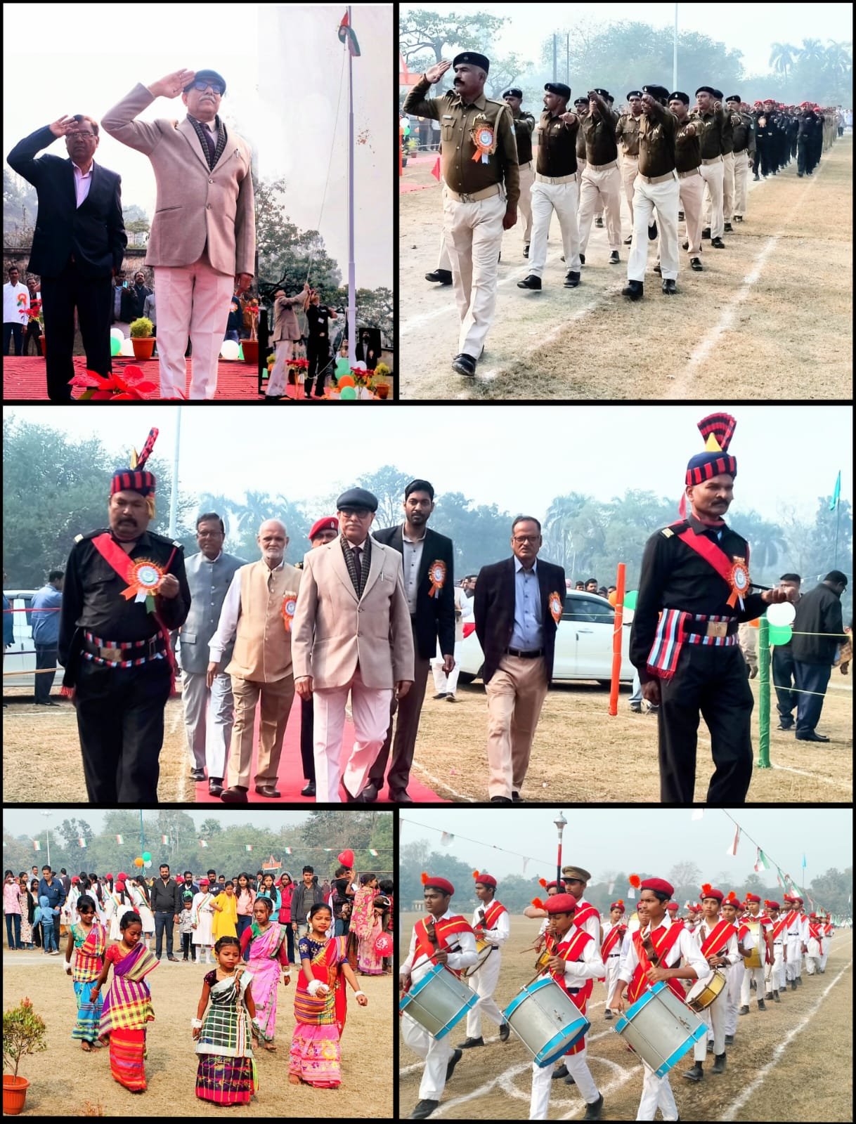 सिंदरी सेन्ट्रल स्पोर्ट्स ग्राउंड (कल्याण केन्द्र ) में 26 जनवरी को गणतंत्र दिवस समारोह में एफ सी आई एल के ओ एस डी सुरेन्द्र सिंह शेखावत ने झंडोत्तोलन किया…