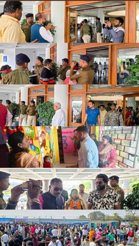 मैन गेट व मुख्य प्रवेश द्वार पर सुरक्षा की पर्याप्त व्यवस्था…