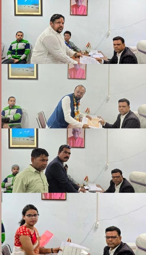 महापौर के पद के लिए 4 प्रत्याशियों ने किया नामांकन..