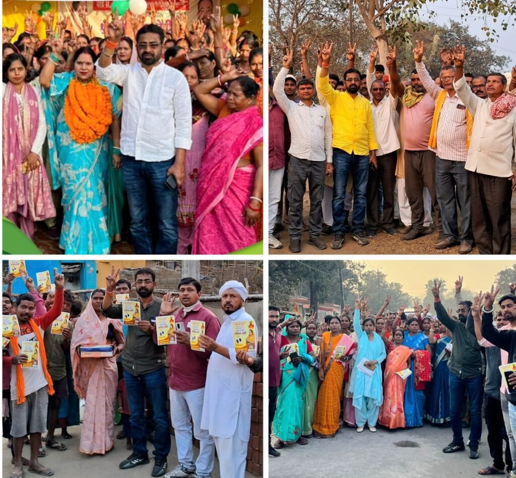 वार्ड 54 पार्षद प्रत्याशी सबिता देवी का धुंआधार प्रचार अभियान चला…