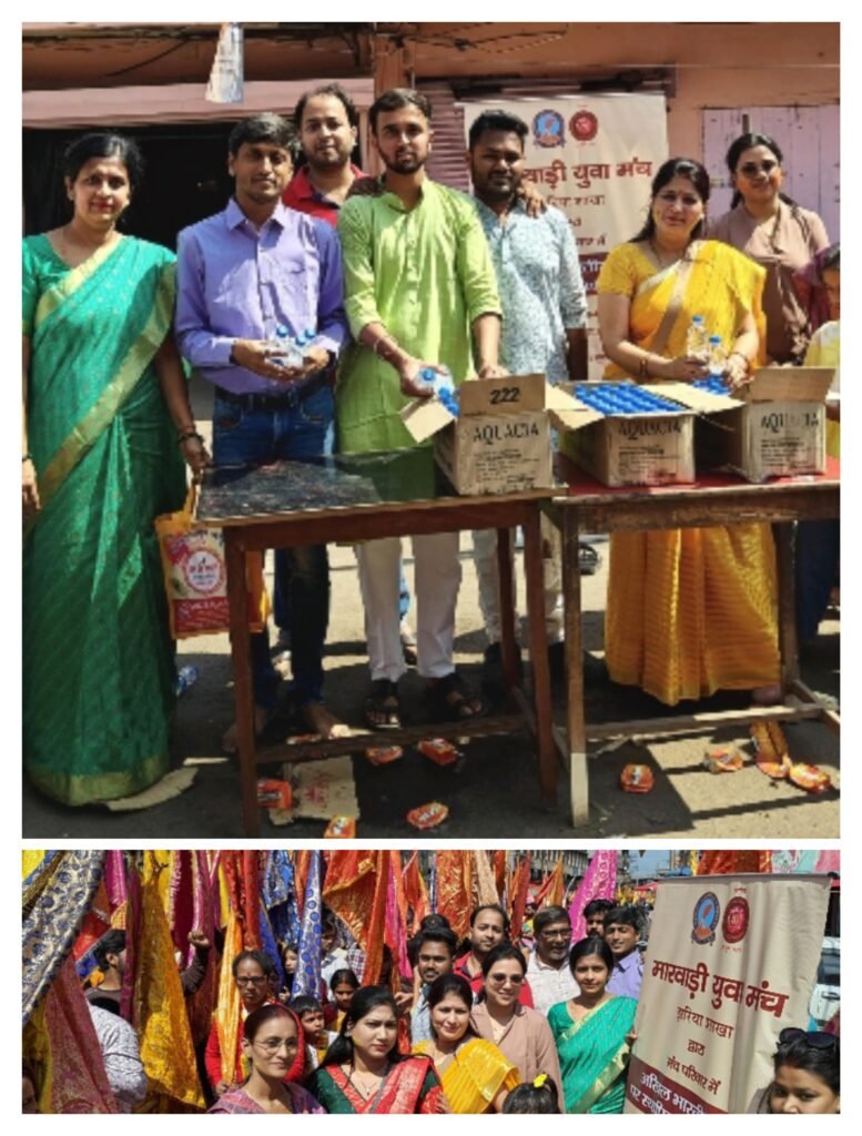 श्री श्याम फाल्गुन महोत्सव को लेकर श्याम प्रेमियों ने निकला भब्य निशान शोभा यात्रा,मायुमं झरिया शाखा ने बांटा जल व मैंगो ड्रिंक…