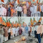 महामहिम राष्ट्रपति जी का पश्चिम बंगाल में ममता बनर्जी द्वारा किए गए अपमान के विरोध में ममता बनर्जी का किया गया पुतला दहन…