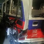 नई पुलिस गाड़ी बनी हादसे का शिकार, ट्रेलर चालक मौके पर गिरफ्तार…