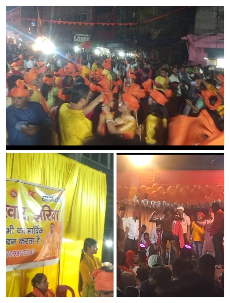 महिलाओं के साथ-साथ पुरूषों ने किया कलाओं का प्रदर्शन…