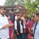झरिया के धर्मनगर में जमीन व घरों में दरार, मेयर–विधायक ने लिया जायजा, प्रभावित परिवारों को बेलगढ़िया शिफ्ट करने की तैयारी…